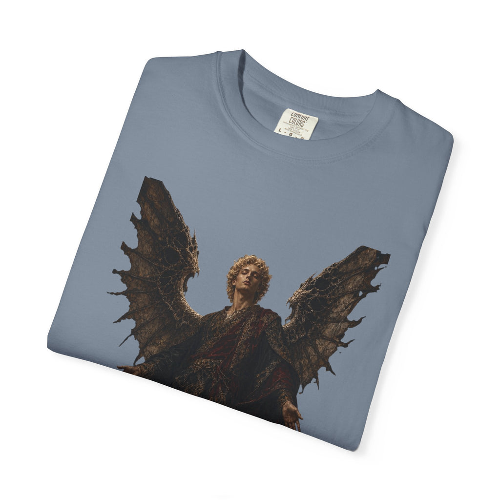 Guardian Angel -Faith- Graphic T‑Shirt — 'Tutus Sum' Cross Tee