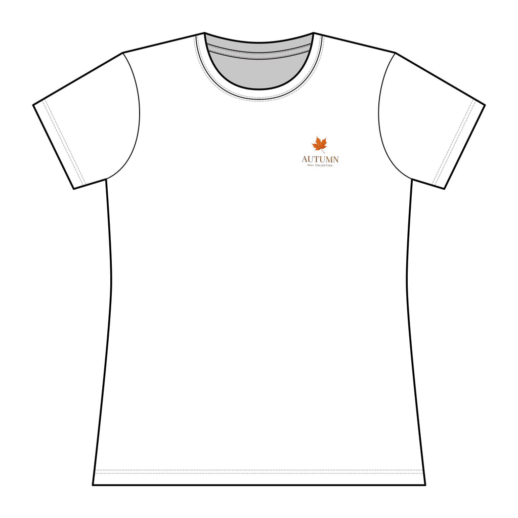 Autumn Leaves Women's Relaxed Tee – 'Autumn Collection' Minimal Fall T-Shirt