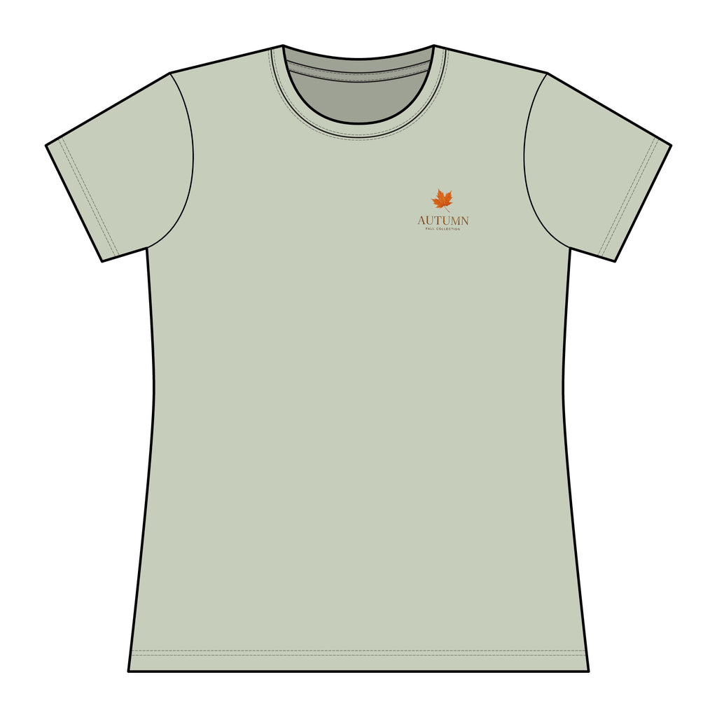 Autumn Leaves Women's Relaxed Tee – 'Autumn Collection' Minimal Fall T-Shirt