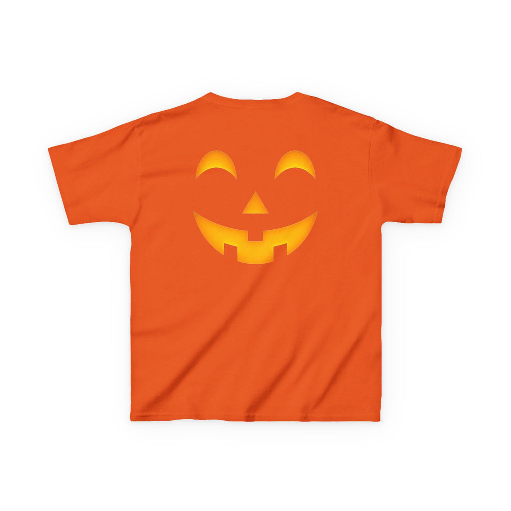 Kids Halloween Pumpkin Face Tee — Cute Jack-O'-Lantern T-Shirt for Children