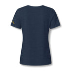 Orange Slice Splash T-Shirt | Citrus Fruit V-Neck Tee