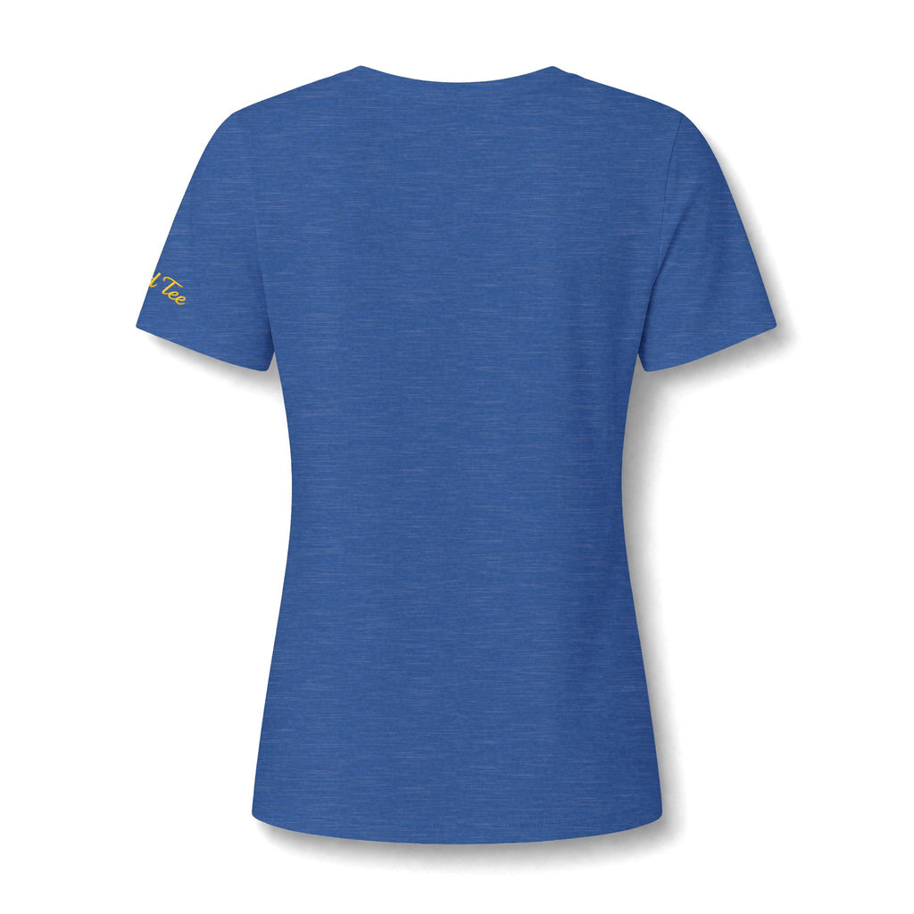 Orange Slice Splash T-Shirt | Citrus Fruit V-Neck Tee