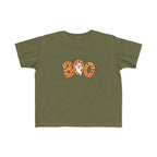 Toddler Tee - 'Boo' Ghost Halloween Striped Shirt