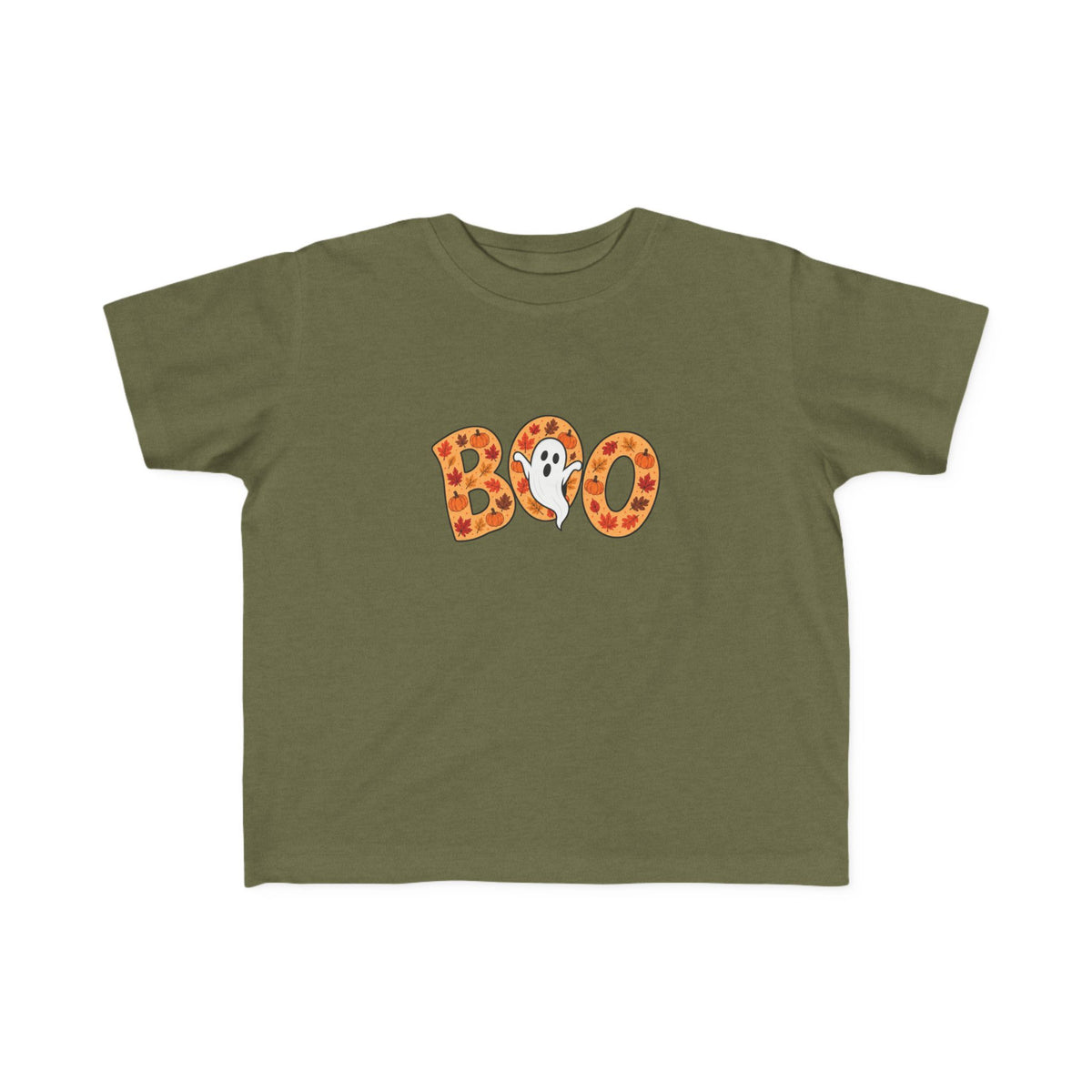 Toddler Tee - 'Boo' Ghost Halloween Striped Shirt