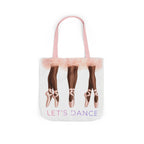 Ballet Tote Bag — 'Let's Dance' Ballerina Canvas Tote