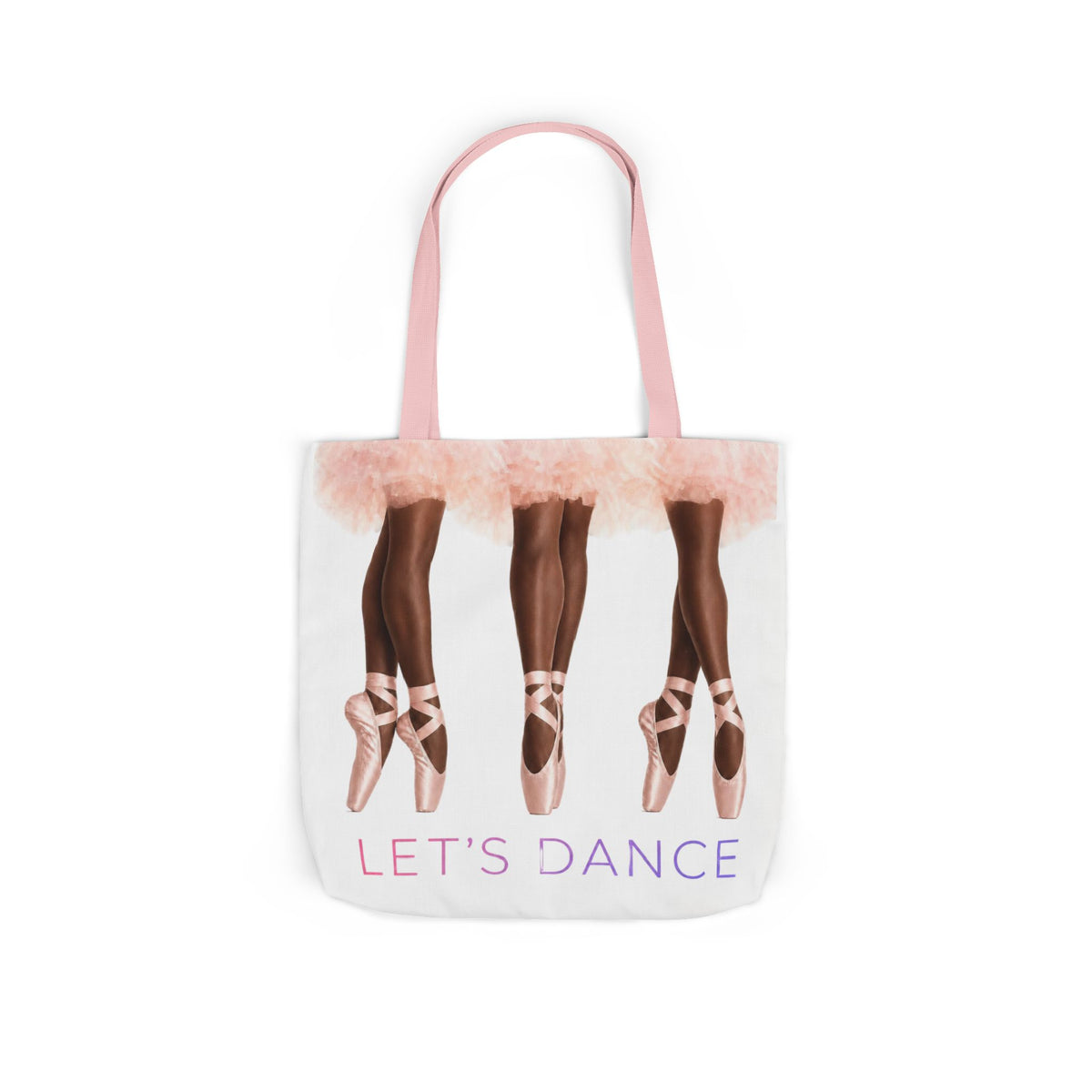Ballet Tote Bag — 'Let's Dance' Ballerina Canvas Tote