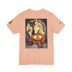 Halloween Cat & Pumpkin Tee — "Trick or Treat" Graphic T-Shirt
