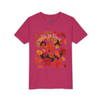 Youth Autumn Falling Leaves Short Sleeve Tee