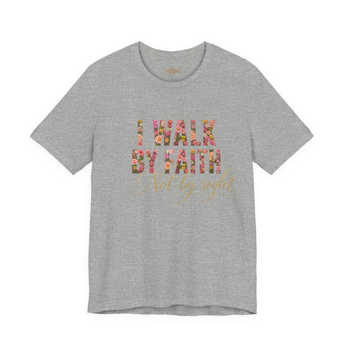 "I Walk by Faith" Bella Canvas 3001, Short sleeve T-shirt