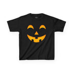 Kids Halloween Pumpkin Face Tee — Cute Jack-O'-Lantern T-Shirt for Children