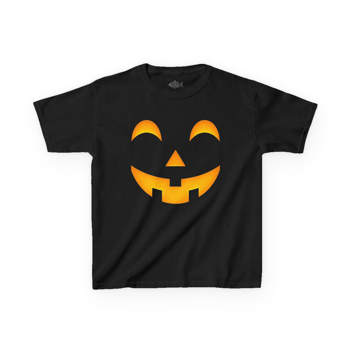 Kids Halloween Pumpkin Face Tee — Cute Jack-O'-Lantern T-Shirt for Children