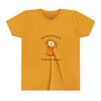 Youth Tee — "When the Praises Go Up, The Blessings Come Down" Kids Christian Shirt