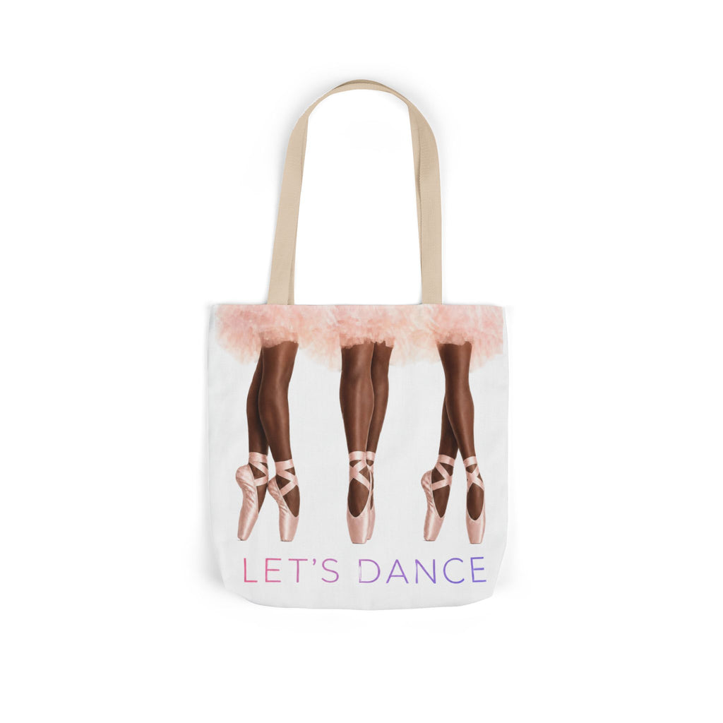 Ballet Tote Bag — 'Let's Dance' Ballerina Canvas Tote