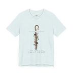 Shepherd Floral Staff T‑Shirt — 'The Lord Is My Shepherd' Faith Tee