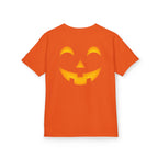 Kids Halloween Pumpkin Face Tee — Cute Jack-O'-Lantern T-Shirt for Children