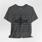 Fish Graphic Tee — 'FISH' Silhouette Fishing Shirt
