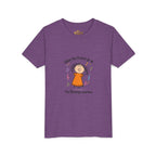 Youth Tee — "When the Praises Go Up, The Blessings Come Down" Kids Christian Shirt