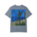 Beach Dune Art T-Shirt — Coastal Sea Oats Graphic Tee Original art by Doulton