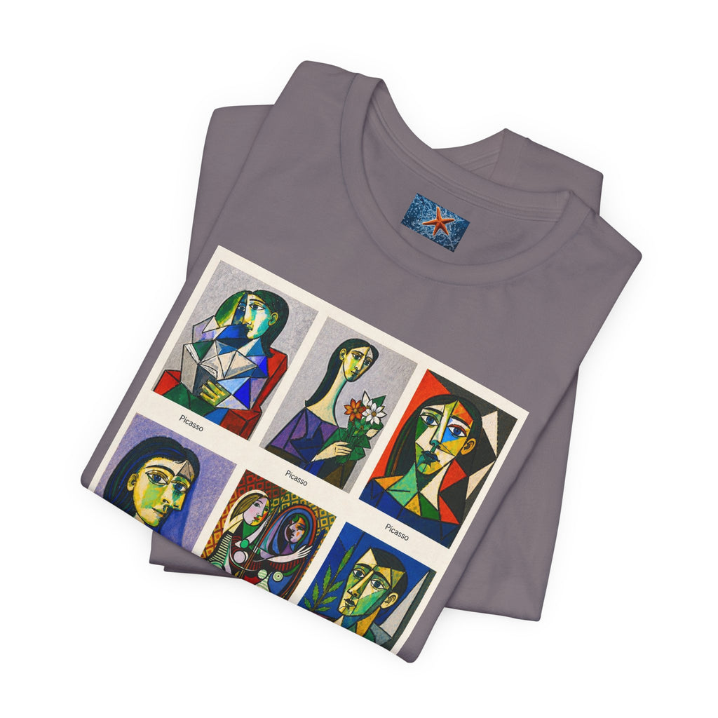 Picasso Portrait Grid T-Shirt | Unisex Art Graphic Tee