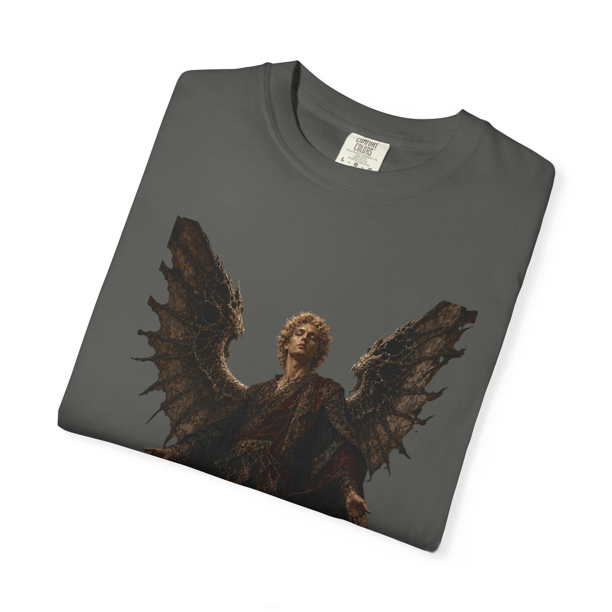 Guardian Angel -Faith- Graphic T‑Shirt — 'Tutus Sum' Cross Tee
