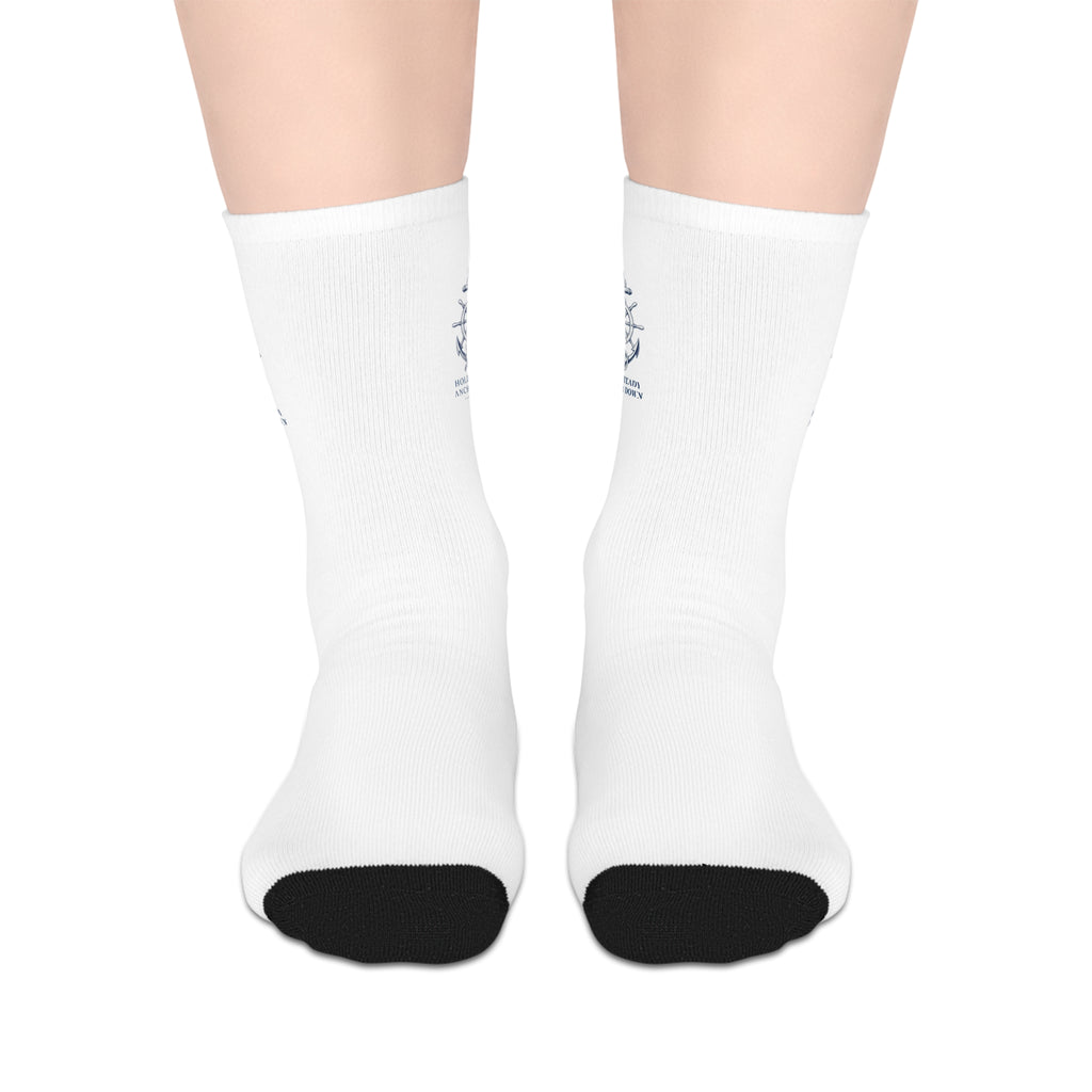 Nautical Crew Socks Mid-Length Socks —