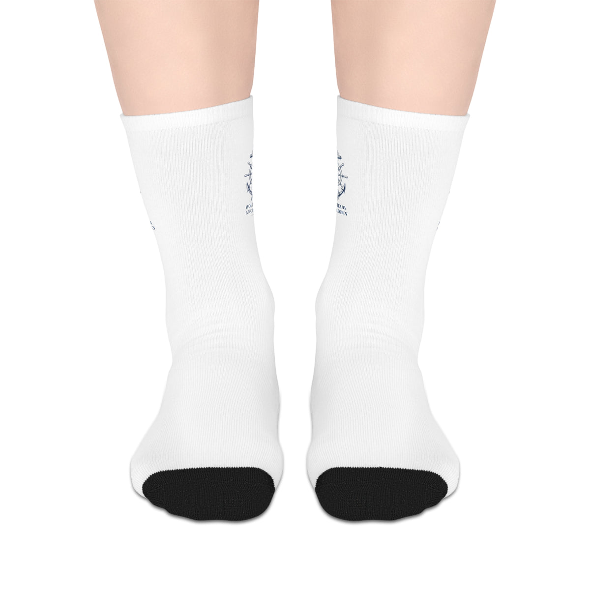 Nautical Crew Socks Mid-Length Socks —