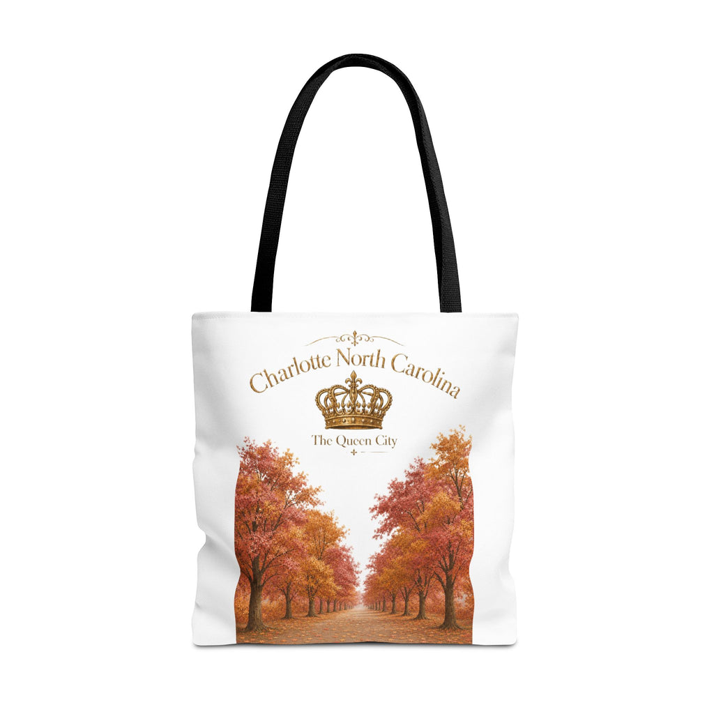 Charlotte North Carolina Autumn Tote Bag — 'The Queen City' Fall Tree Design