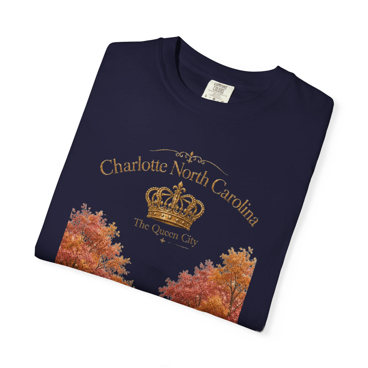 Charlotte North Carolina Autumn Tree Lane T-Shirt