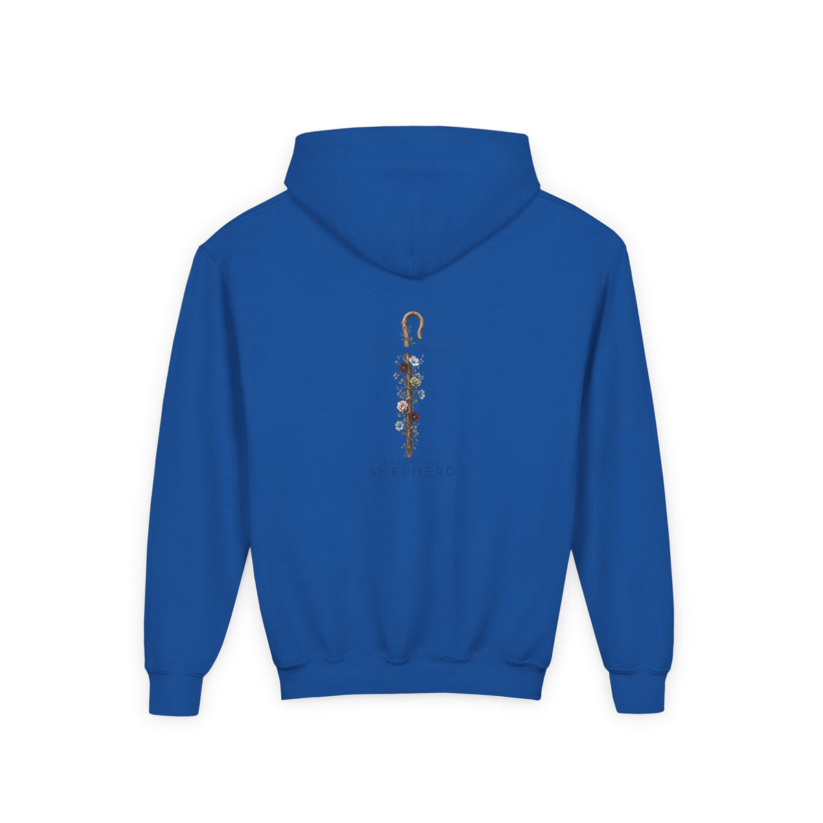 "The Lord Is My Shepherd" -Youth Heavy Blend Hooded Sweatshirt