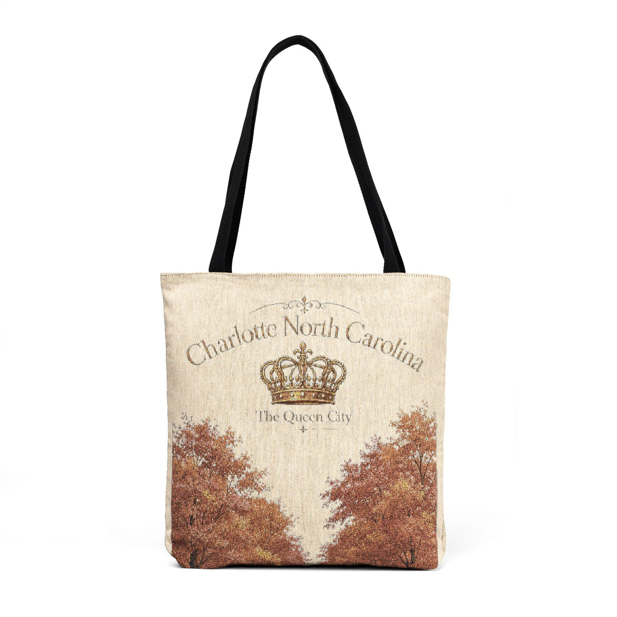Charlotte Queen City Woven Tote Bag