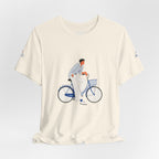Bicycle Rider Illustration Jersey Tee