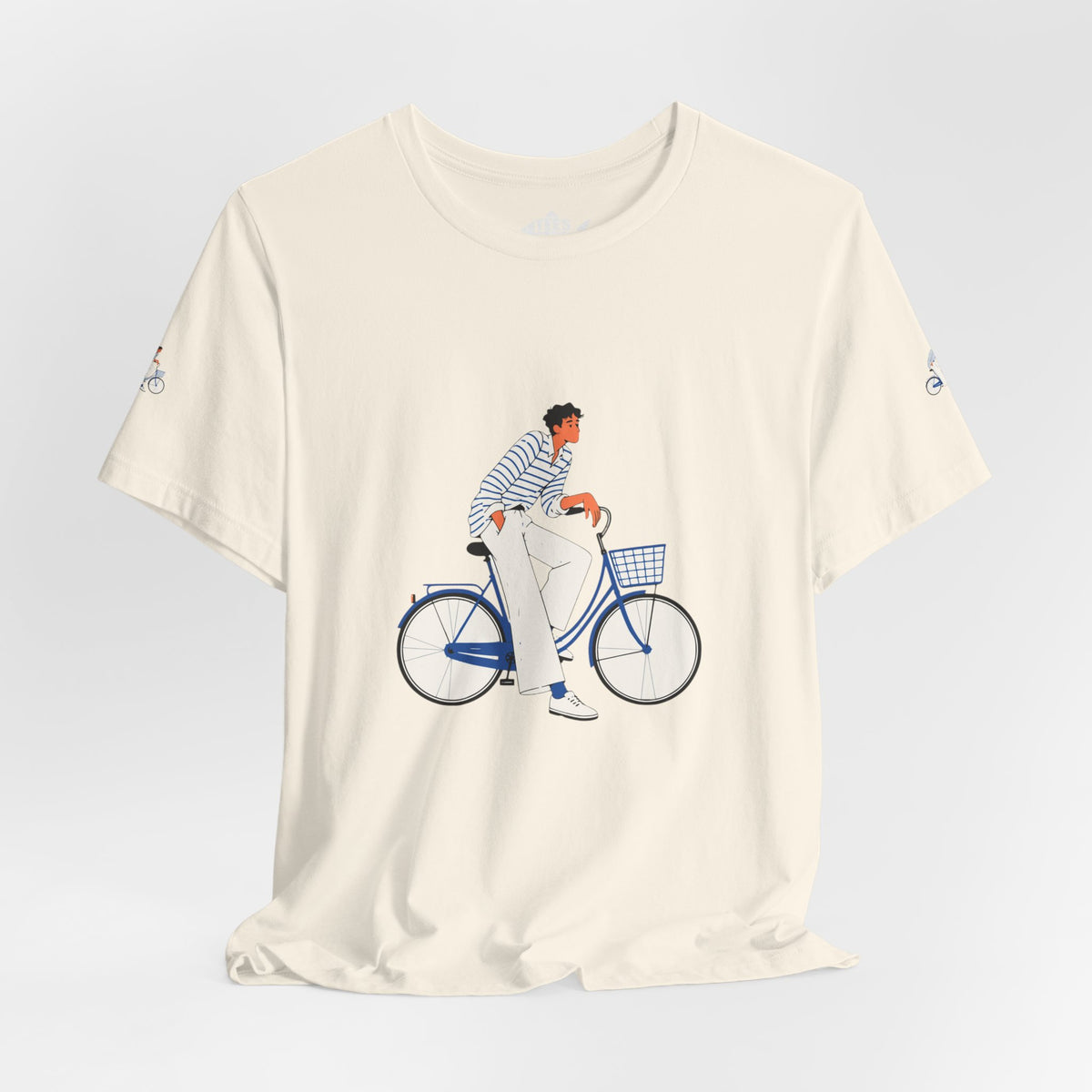 Bicycle Rider Illustration Jersey Tee
