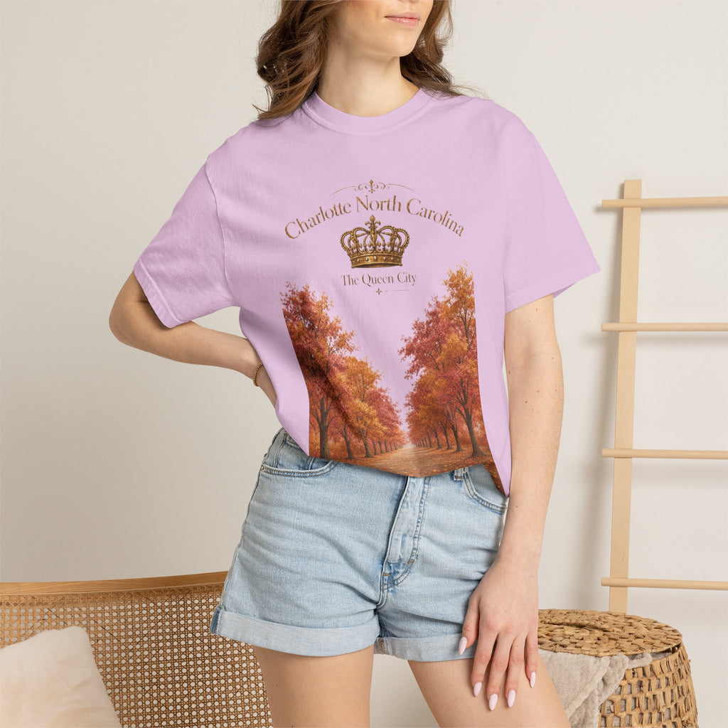 Charlotte North Carolina Autumn Tree Lane T-Shirt