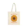 Sunflower 'Thank You for the Sunshine' Cotton Canvas Tote