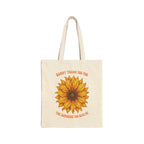 Sunflower 'Thank You for the Sunshine' Cotton Canvas Tote