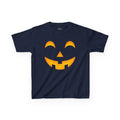 Kids Halloween Pumpkin Face Tee — Cute Jack-O'-Lantern T-Shirt for Children