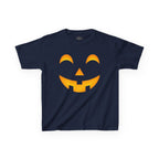 Kids Halloween Pumpkin Face Tee — Cute Jack-O'-Lantern T-Shirt for Children