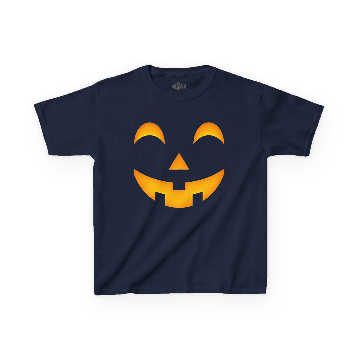 Kids Halloween Pumpkin Face Tee — Cute Jack-O'-Lantern T-Shirt for Children
