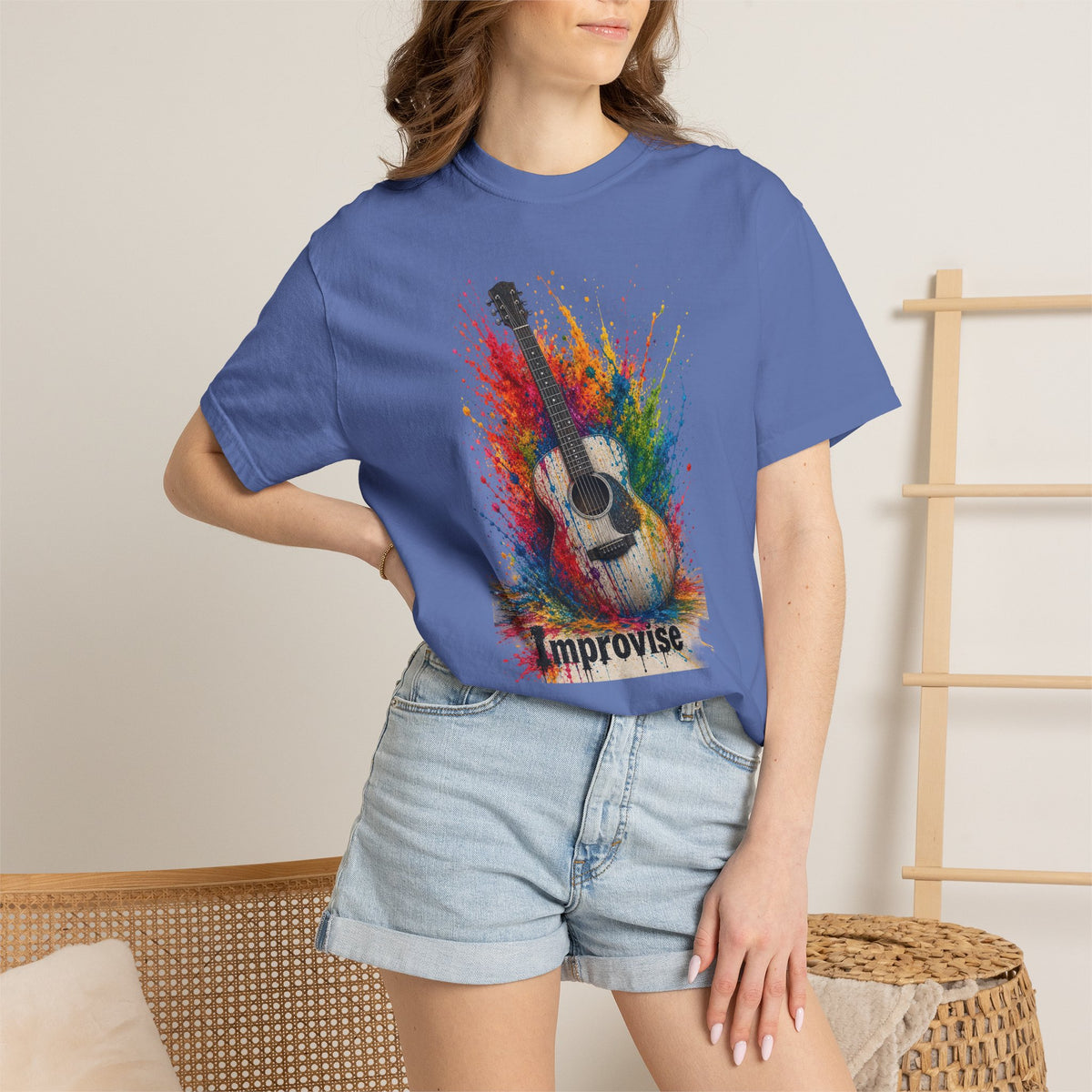 Improvise Guitar Musician T-Shirt