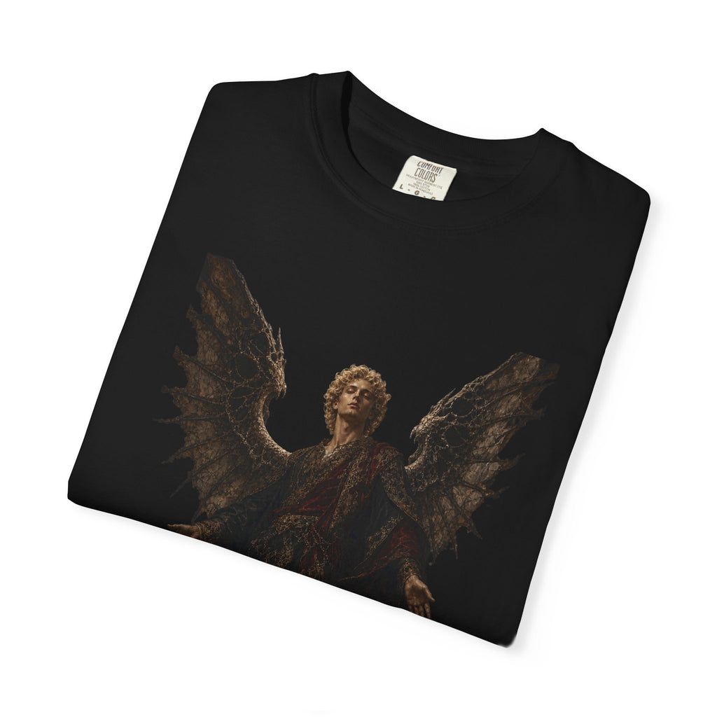 Guardian Angel -Faith- Graphic T‑Shirt — 'Tutus Sum' Cross Tee