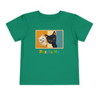 Toddler Cat Puzzle Tee — "Puzzle Me" Short Sleeve Kids Shirt