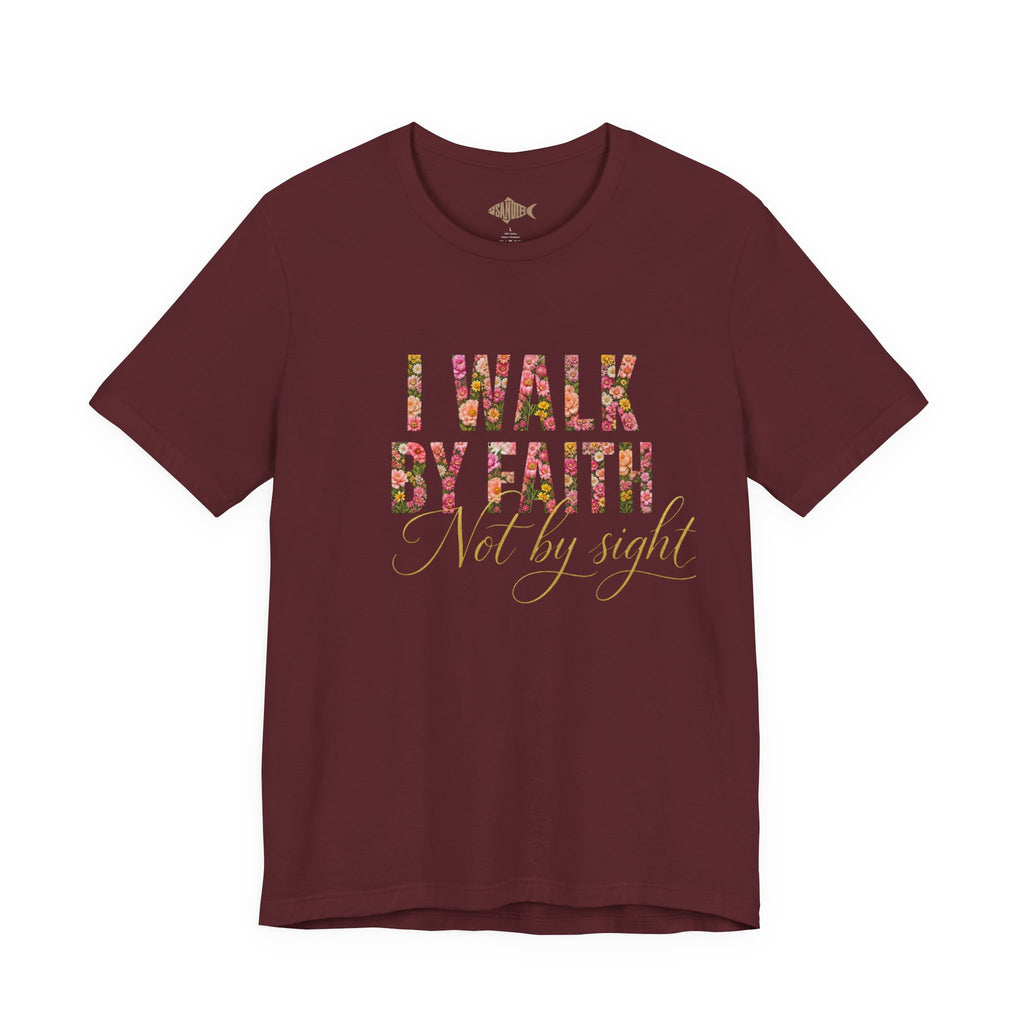 "I Walk by Faith" Bella Canvas 3001, Short sleeve T-shirt