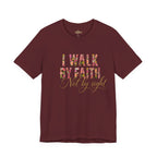 "I Walk by Faith" Bella Canvas 3001, Short sleeve T-shirt