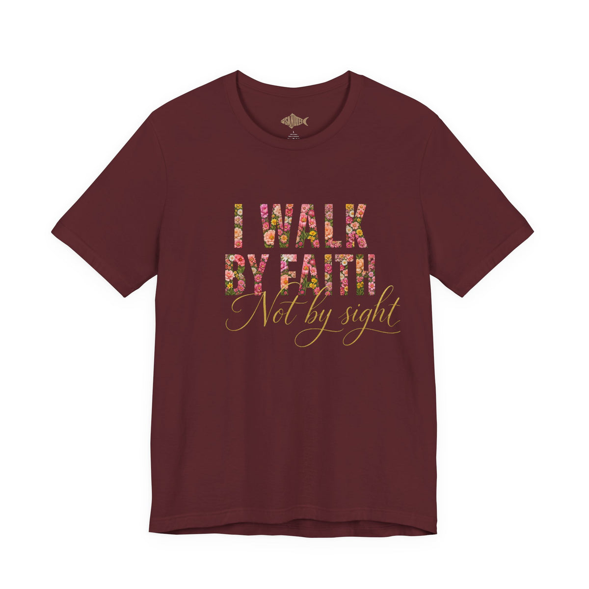 "I Walk by Faith" Bella Canvas 3001, Short sleeve T-shirt