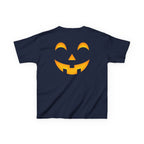 Kids Halloween Pumpkin Face Tee — Cute Jack-O'-Lantern T-Shirt for Children