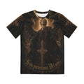 Gothic Angel Tee — 'Sub protectione Dei sum' All-Over Print