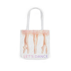 Ballet Tote Bag — 'Let's Dance' Ballerina Canvas Tote