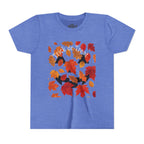 Youth Autumn Falling Leaves Short Sleeve Tee