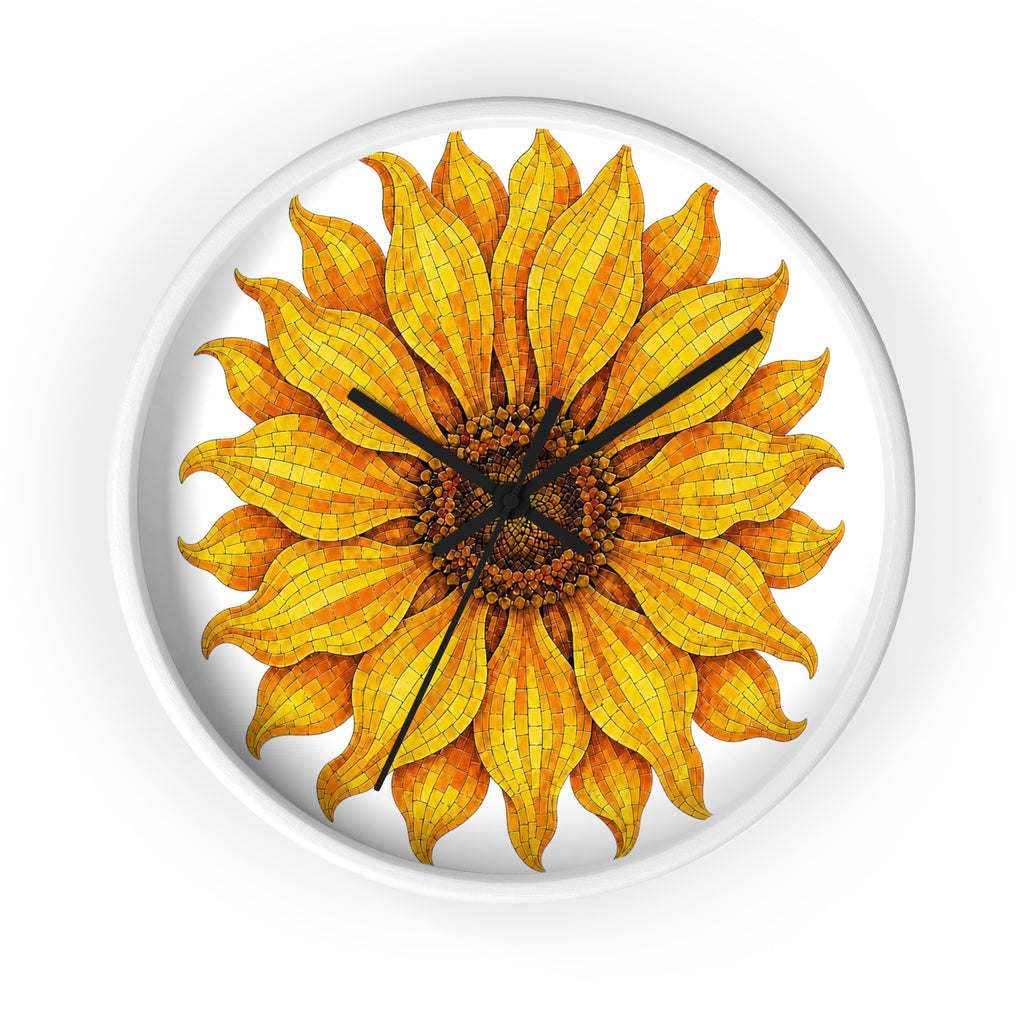 Sunflower Wall Clock — Bright Floral Home Decor Timepiece