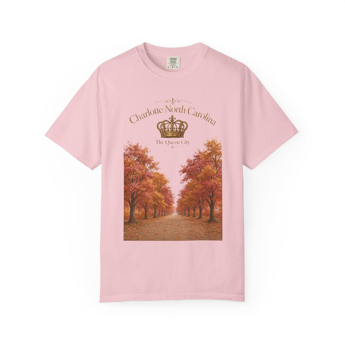 Charlotte North Carolina Autumn Tree Lane T-Shirt